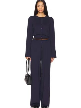 SNDYS. Revolve August Button Navy Pants